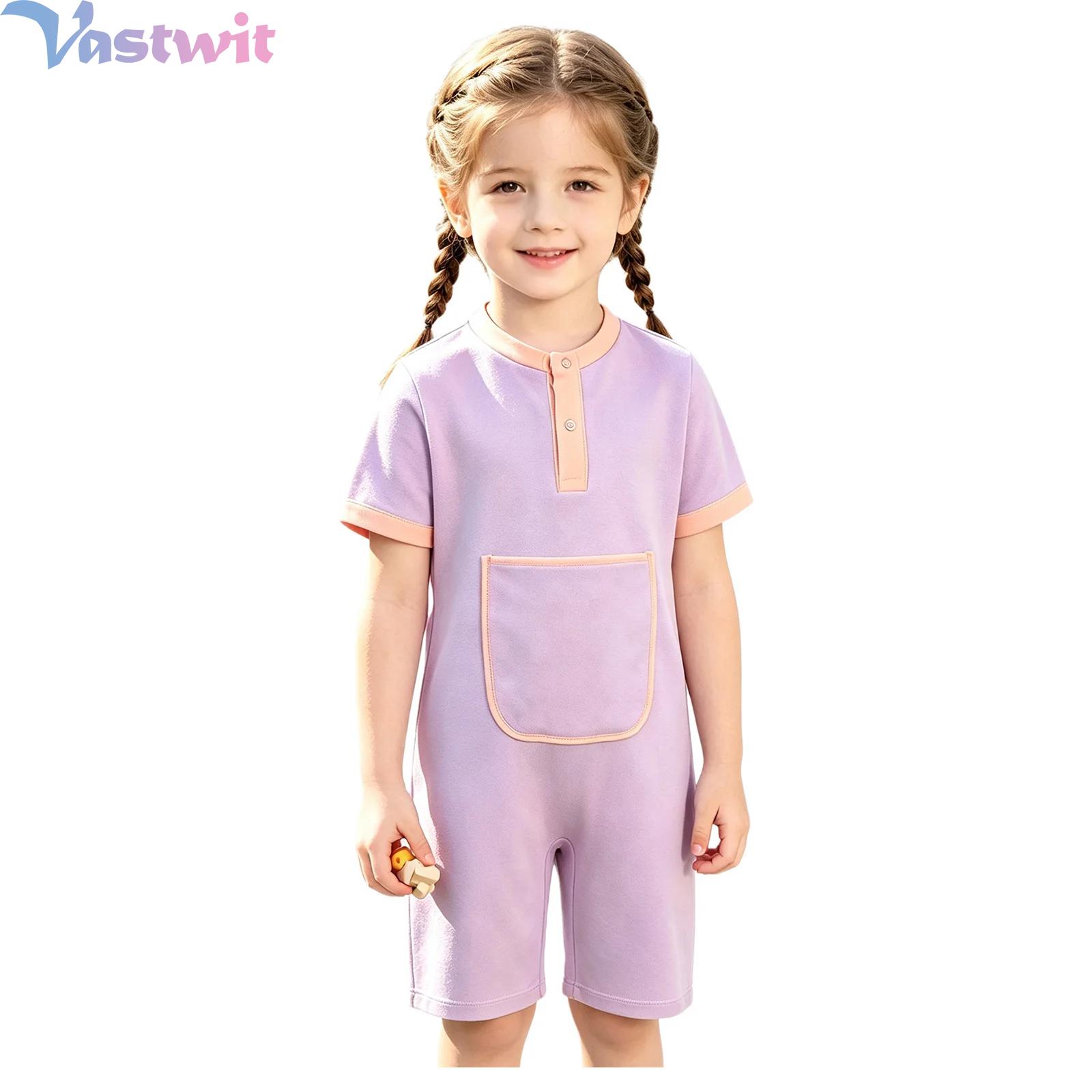 Summer Clothing Needs - 아동용 특수 필요 아동복 반팔 바디슈트