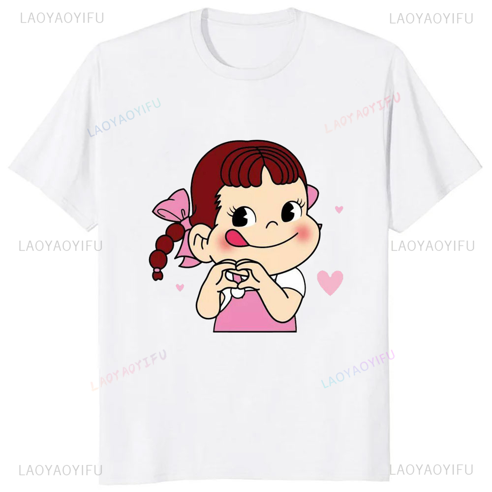 Summer Japanese Clothing - 일본 귀여운 소녀 밀크 페코짱 프린트