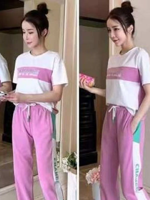 Summer Clothing Wear - 여름 신상 캐주얼 스포츠웨어 세트 루즈핏