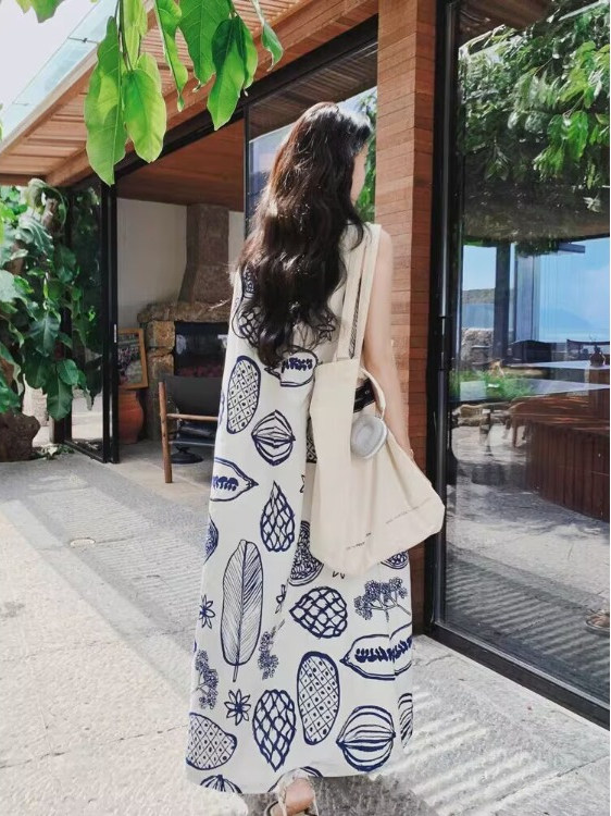 여름 루즈핏 A라인 베스트 원피스 여성 의류 플랜트 프 - Summer Clothing Tagline 리뷰 및 가격