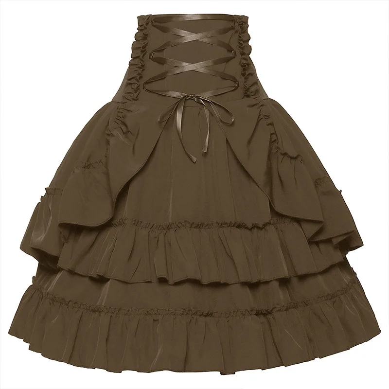 여성 빅토리아 스커트 중세 르네상스 코트 더블 레이어  - Summer Victorian Clothing 리뷰 및 가격
