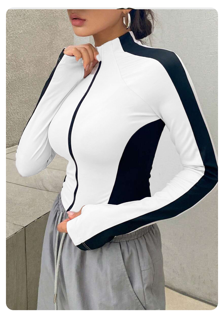 요가 의류 스탠드업 칼라 재킷 아웃도어 스포츠 긴팔 여 - Summer Clothing Pieces 리뷰 및 가격