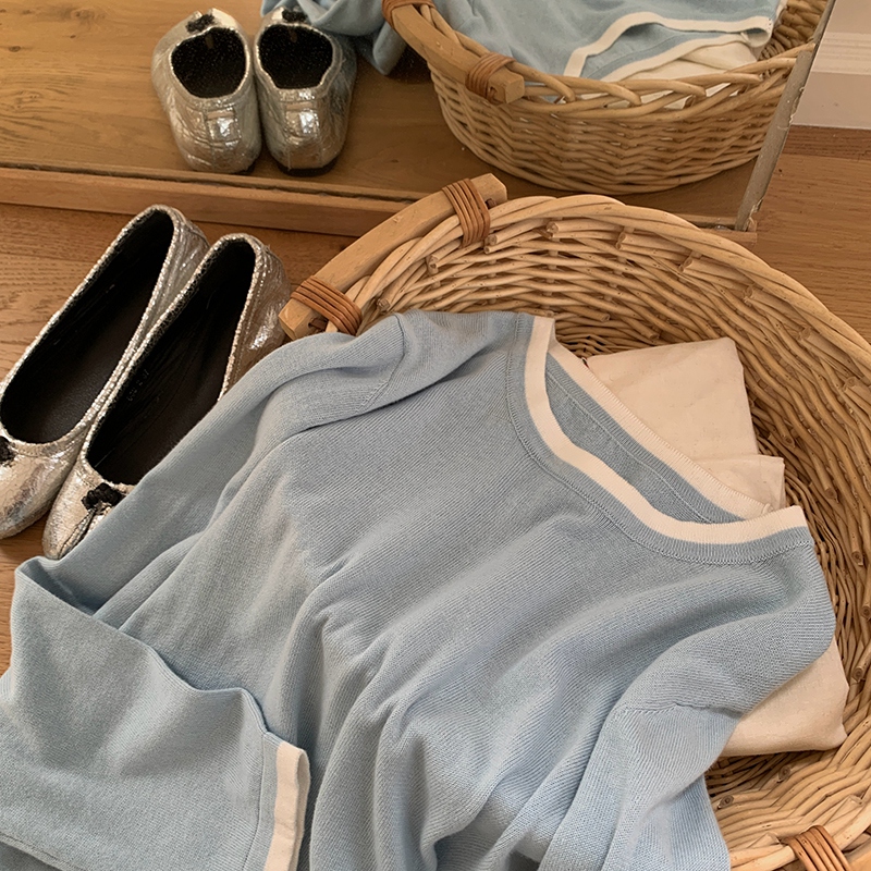 100% 면 여성용 O넥 컬러 블로킹 긴소매 셔츠 플러 - Summer Clothing Women 리뷰 및 가격