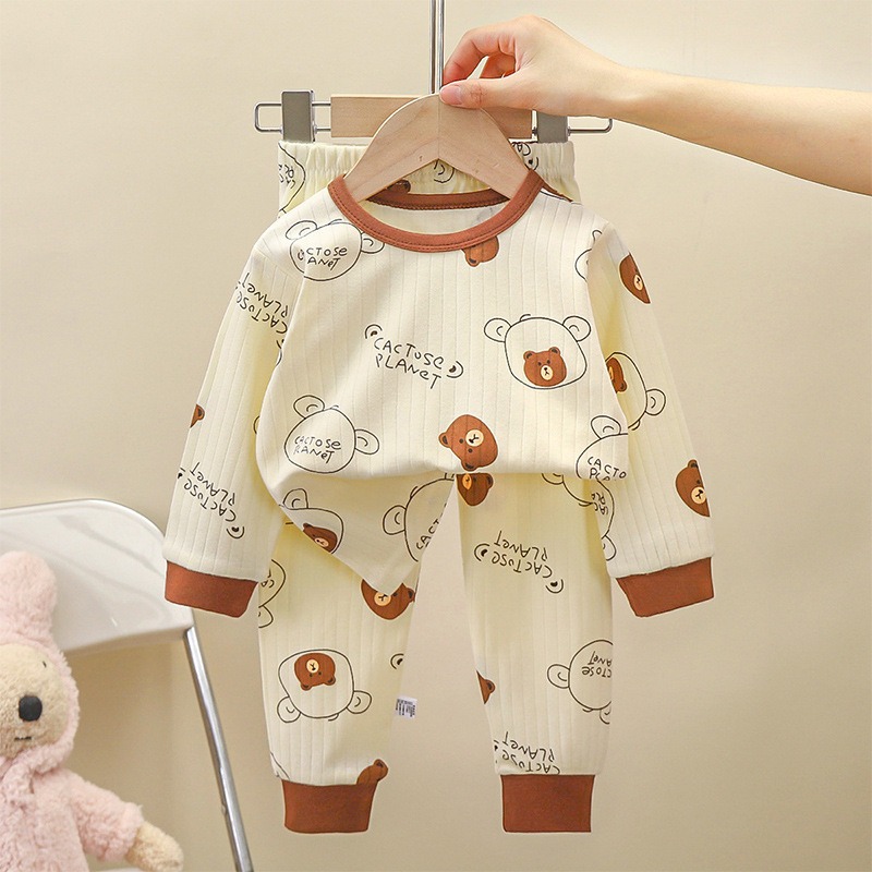새로운 아동용 가을 속옷 세트 남아 여아 아동 가을 상 - Summer Clothing For Baby Boy 리뷰 및 가격