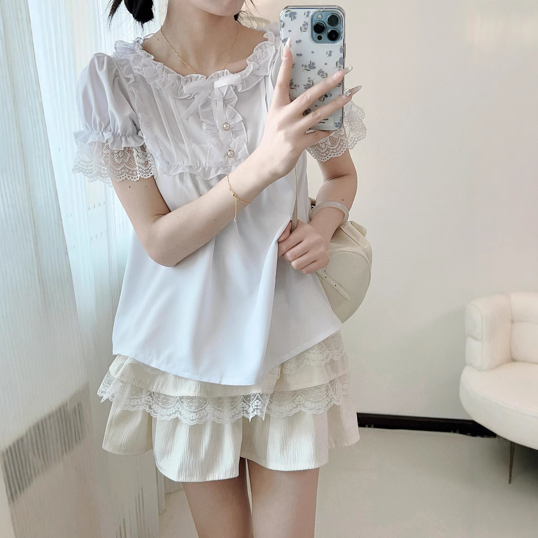 빅토리아 시대 여성용 고딕 스타일 셔츠, 퍼프 소매,  - Summer Victorian Clothing 리뷰 및 가격