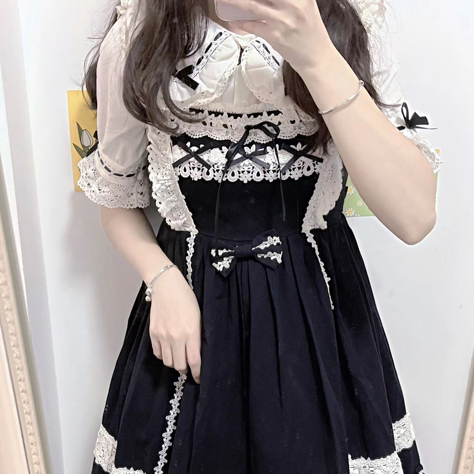 일본 로리타 스타일 레이스 러플 블라우스 여성용, 귀여 - Summer Japanese Clothing 리뷰 및 가격
