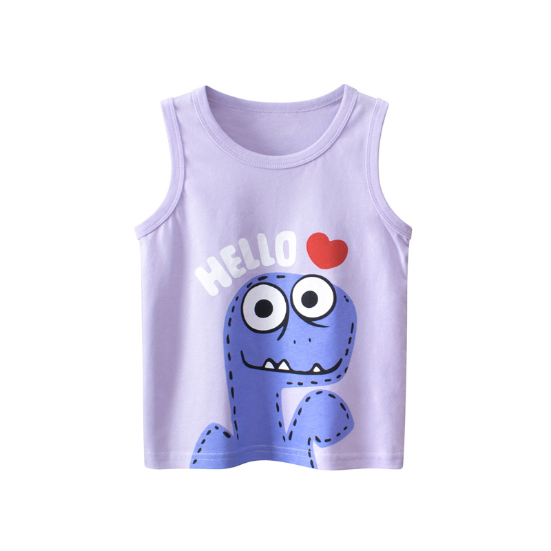 2023 여름 여아용 어린이 조끼, 100% 코튼 공룡 - Summer Clothing For Baby Boy 리뷰 및 가격