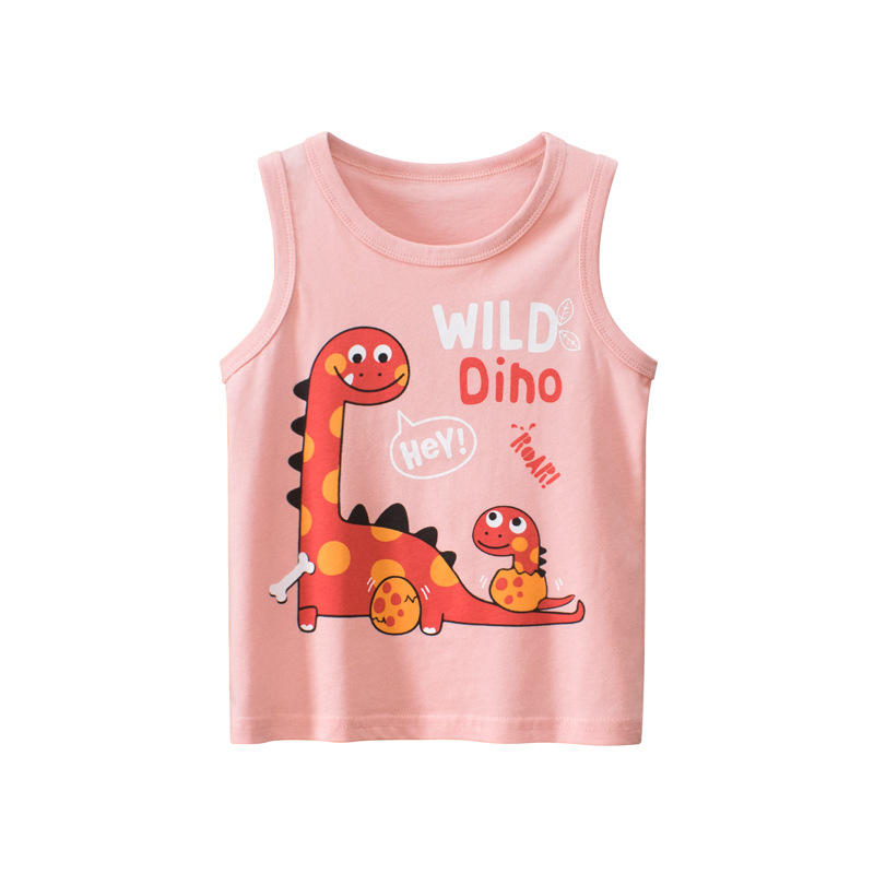 2023 여름 여아용 어린이 조끼, 100% 코튼 공룡 - Summer Clothing For Baby Boy 리뷰 및 가격