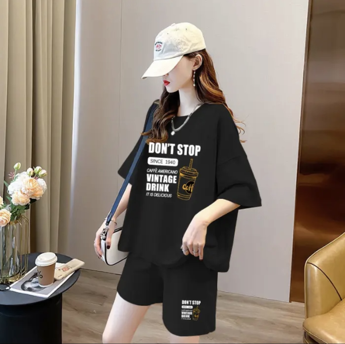 패션 여성 여름 반바지 세트, 스포츠웨어, 오버사이즈  - Summer Clothing Pieces 리뷰 및 가격